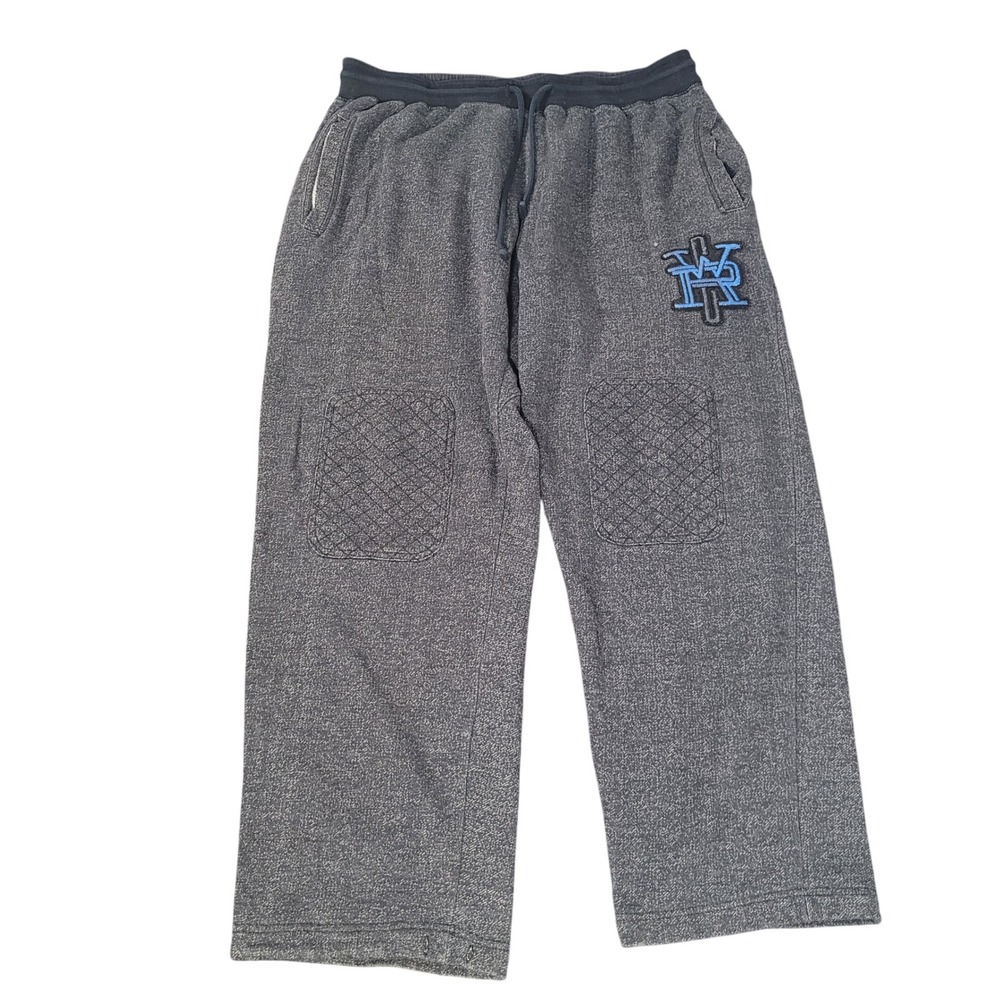 Rocawear Vintage XL Sweatpants Gray Embroidered Logo Streetwear Hip Hop Joggers